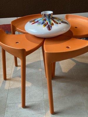 Happy 491 Stools by Cristian Gori for Pedrali, Italy, 1980s, Set of 4-PYA-1789420