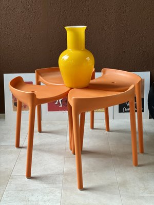 Happy 491 Stools by Cristian Gori for Pedrali, Italy, 1980s, Set of 4-PYA-1789420