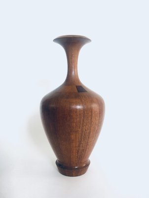 Hardwood Art Vase by Maurice Bonami for De Coene Frères, Belgium, 1950s-RQV-1388863