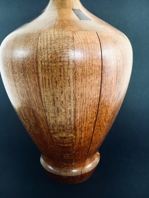 Hardwood Art Vase by Maurice Bonami for De Coene Frères, Belgium, 1950s-RQV-1388863