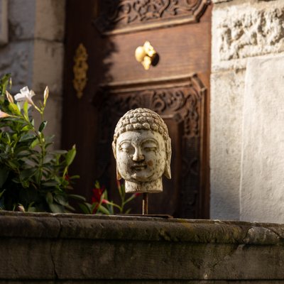 Head of Buddha in Marble-VEI-1744288