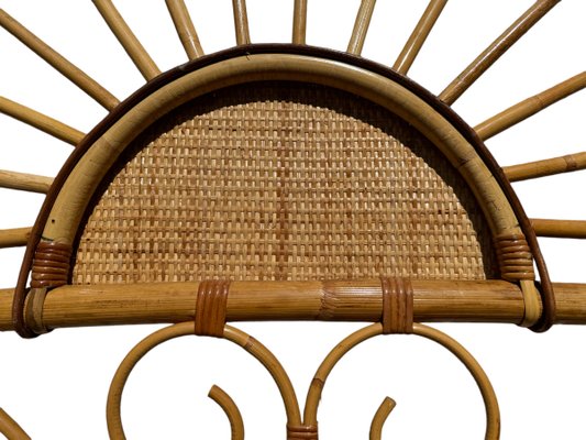 Headboard in Bamboo and Rattan, Handcrafted Côte Dazur, France, 1960s, Set of 2-SDV-2020003