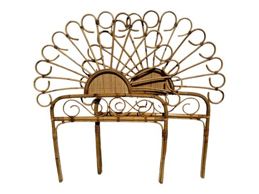 Headboard in Bamboo and Rattan, Handcrafted Côte Dazur, France, 1960s, Set of 2-SDV-2020003