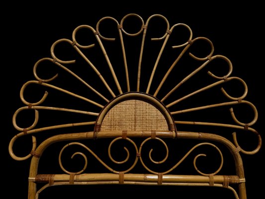 Headboard in Bamboo and Rattan, Handcrafted Côte Dazur, France, 1960s, Set of 2-SDV-2020003