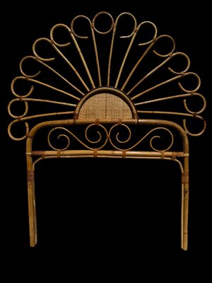 Headboard in Bamboo and Rattan, Handcrafted Côte Dazur, France, 1960s, Set of 2-SDV-2020003