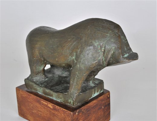 Headless Animal Sculpture, 1950s, Bronze-SYQ-1283997