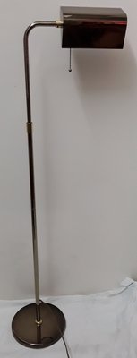 Height-Adjustable Floor Lamp with Swiveling Reflector Screen, 1980s-HOI-747126