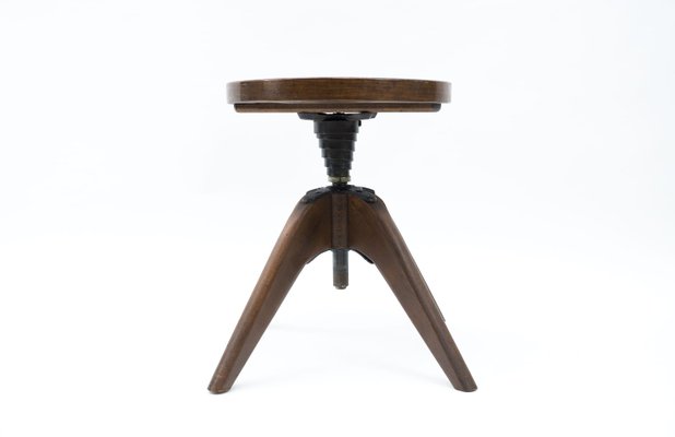 Height-Adjustable Piano Stool from Bombenstabil, 1940s-KQB-1251745