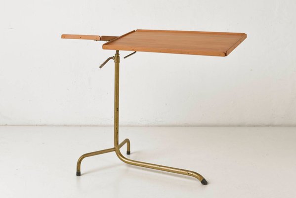 Height-Adjustable Side Table from Hausmann A.G., Switzerland, 1920-LOB-1050265