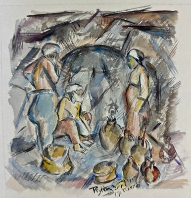 Heinrich Richter-Berlin Watercolor, November Group Expressionst, 1917, Paper-QFT-2016475