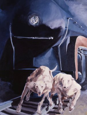 Helen Uter, Chiens N.5, 1998, Oil on Canvas-CHG-1338820