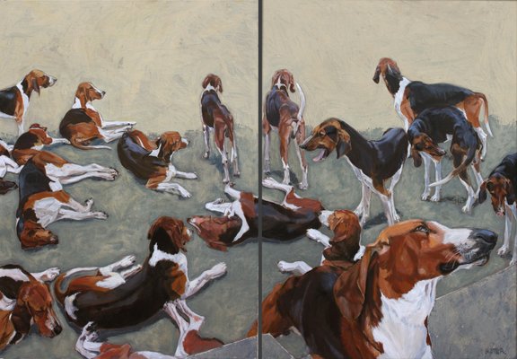 Helen Uter, Helen Uter, Chevernys Dogs, 2021, Acrylic on Linen-CHG-937248