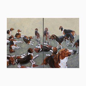 Helen Uter, Helen Uter, Chevernys Dogs, 2021, Acrylic on Linen-CHG-937248