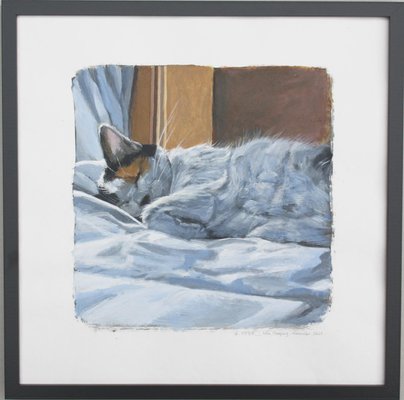 Helen Uter, Lola Sleeping, 2021, Acrylic on Paper-CHG-2025586