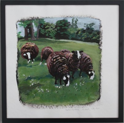 Helen Uter, Moutons Baldwin, 2021, Acrylic on Paper-CHG-2025584