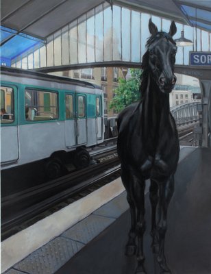 Helen Uter, Station Sèvres-Lecourbe, 2013, Oil on Canvas-CHG-2030306