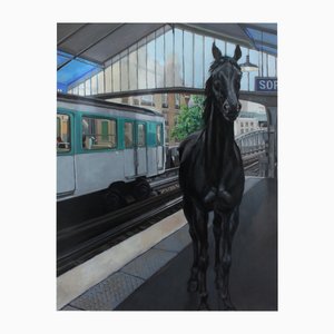 Helen Uter, Station Sèvres-Lecourbe, 2013, Oil on Canvas-CHG-2030306