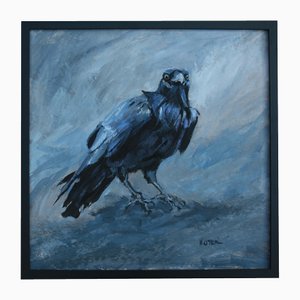 Helen Uter, The Crow, 2021, Acrylic on Paper-CHG-2025585