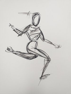 Helen Warner, Running, 2009, Ink on Paper-CHG-2036896