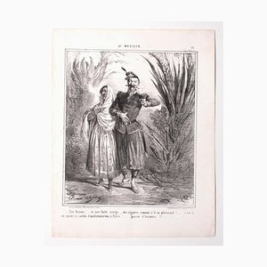 Henri-Alfred Darjou - in Mexico - Original Lithograph - 19th Century-ZCI-872299