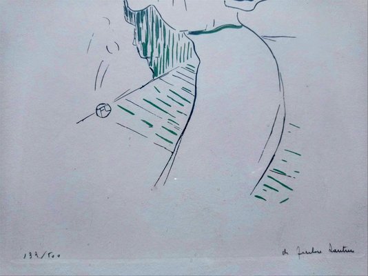 Henri de Toulouse-Lautrec, Yvette Gilbert, 1950, Etching-NRC-1403041