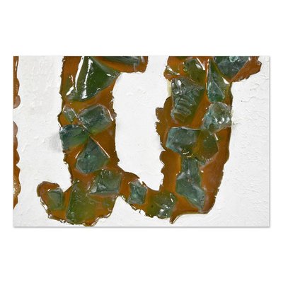 Henri Fernandez, Composition of Letters, 1970s, Fractal Resin Wall Decoration-NQ-1324239