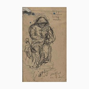 Henri Lehmann, Sketches, Original Pencil Drawing, Early 20th-Century-ZCI-1316593