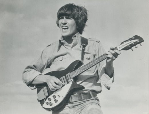 Henry Grossman, George Harrison, Guitar, Black and White Photograph, 1970s, 17,2 X 22,8 Cm 1970s-DYV-1438125