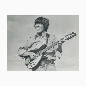 Henry Grossman, George Harrison, Guitar, Black and White Photograph, 1970s, 17,2 X 22,8 Cm 1970s-DYV-1438125