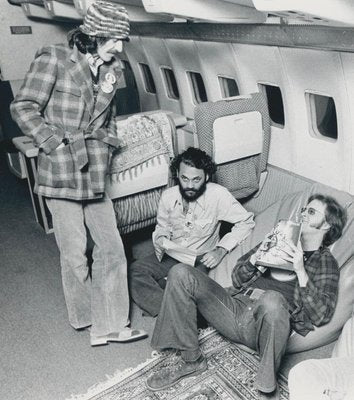 Henry Grossman, George Harrison & Plane, Black and White Photograph, 1970s-DYV-1427424