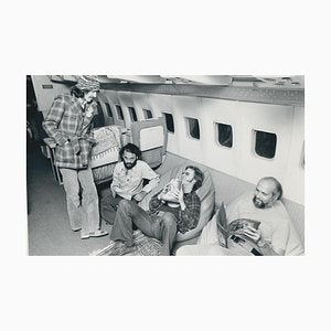 Henry Grossman, George Harrison & Plane, Black and White Photograph, 1970s-DYV-1427424