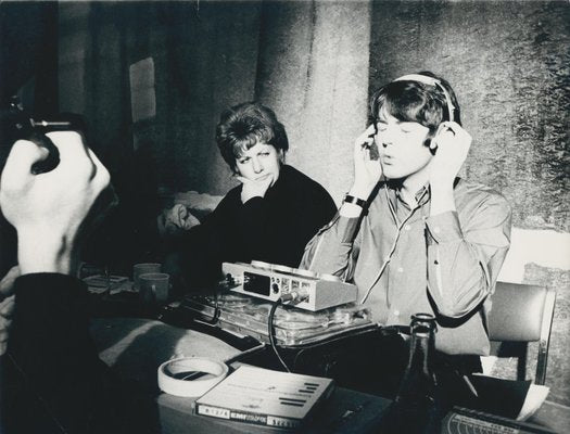 Henry Grossman, Paul McCartney in Studio, Black and White Photoograph, 1970-DYV-1428267