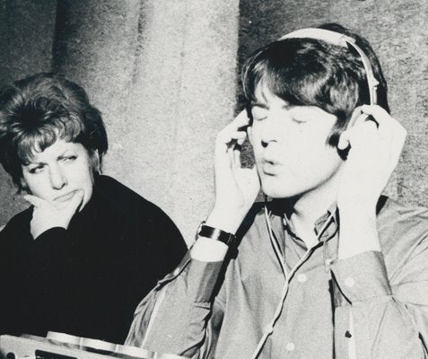 Henry Grossman, Paul McCartney in Studio, Black and White Photoograph, 1970-DYV-1428267