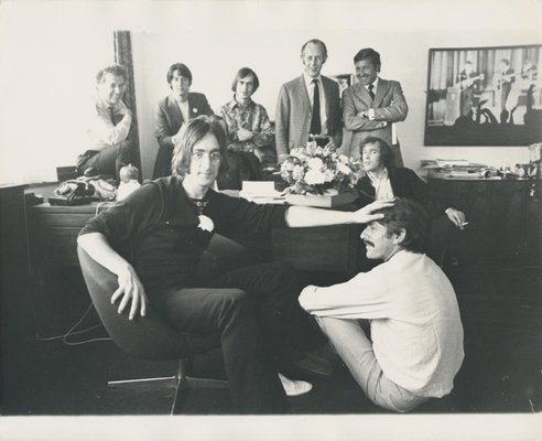 Henry Grossman, The Beatles in Office, Black and White Photoograph, 1970s-DYV-1428271