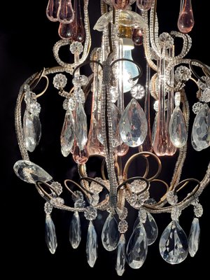 Hepburn's Tears Murano Chandelier, 1950s-OVO-1741999