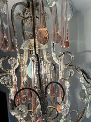 Hepburn's Tears Murano Chandelier, 1950s-OVO-1741999