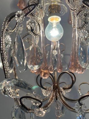 Hepburn's Tears Murano Chandelier, 1950s-OVO-1741999