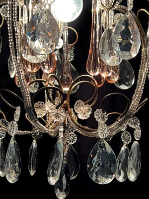 Hepburn's Tears Murano Chandelier, 1950s-OVO-1741999