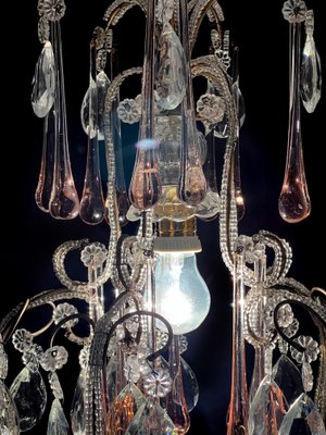 Hepburn's Tears Murano Chandelier, 1950s-OVO-1741999