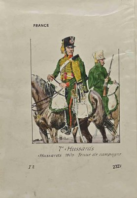 Herbert Knotel, 7e Hussards, Drawing, 1940s-ZCI-1317267