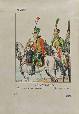 Herbert Knotel, 7e Hussards, Drawing, 1940s-ZCI-1312623