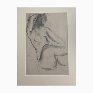 Herta Hausmann - Nude Woman - Original Pencil Drawing by Herta Hausmann - 20th Century-ZCI-804617