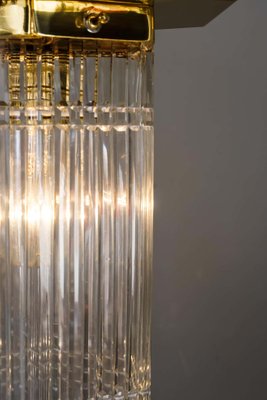 Hexagonal Art Deco Pendant Lamp with Original Glass Shade, 1920s-SPD-947364