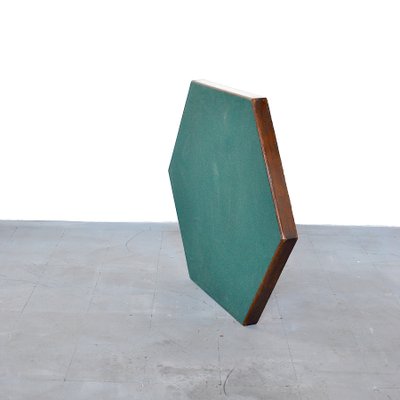 Hexagonal Folding Card Table from Fratelli Zari Milano, 1950s-JQO-872600