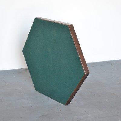 Hexagonal Folding Card Table from Fratelli Zari Milano, 1950s-JQO-872600