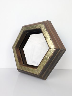 Hexagonal Mirror by Rodolfo Dubarry, 1970s-JJT-1550116