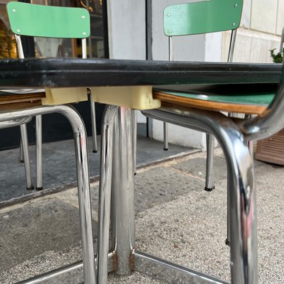 Hexagonal Nursery Table with Formica Chairs, Italy, 1960s, Set of 7-BVG-1745417