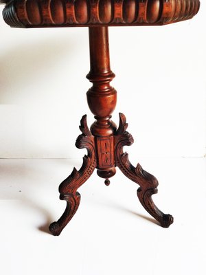 Hexagonall Gueridon Table With Carved Legs-ODB-1304819