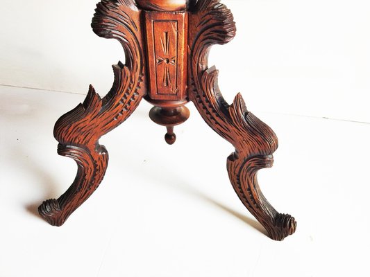 Hexagonall Gueridon Table With Carved Legs-ODB-1304819