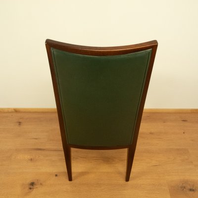 High-Back Chair in Dark Stained Beech, 1980s-PRK-2027226